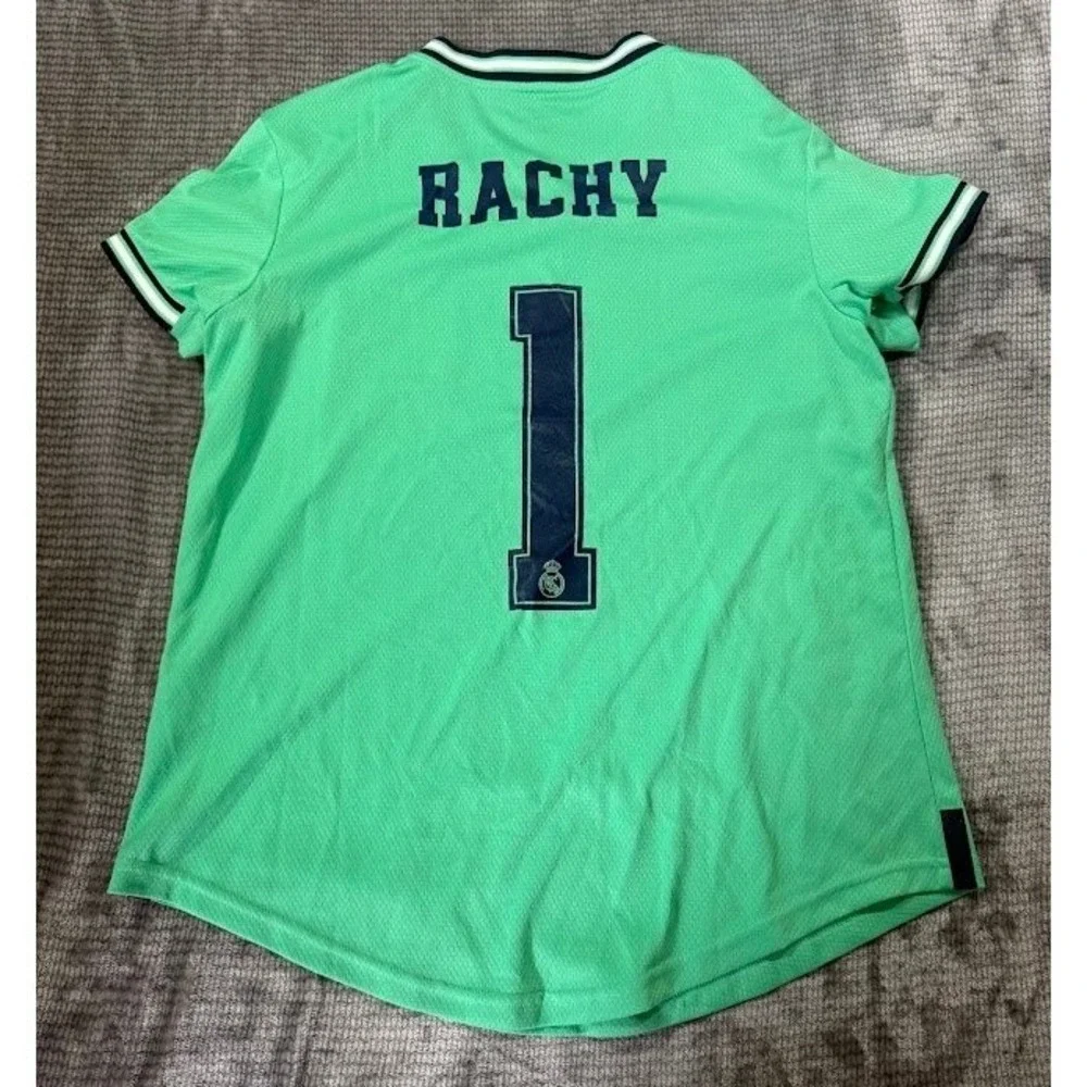 Adidas Real Madrid 2019-20 Third Rachy 1# Jersey Mint Green FIFA Patch Womens L‎